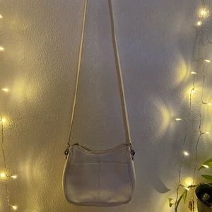 white shoulder strap leather y2k mini purse